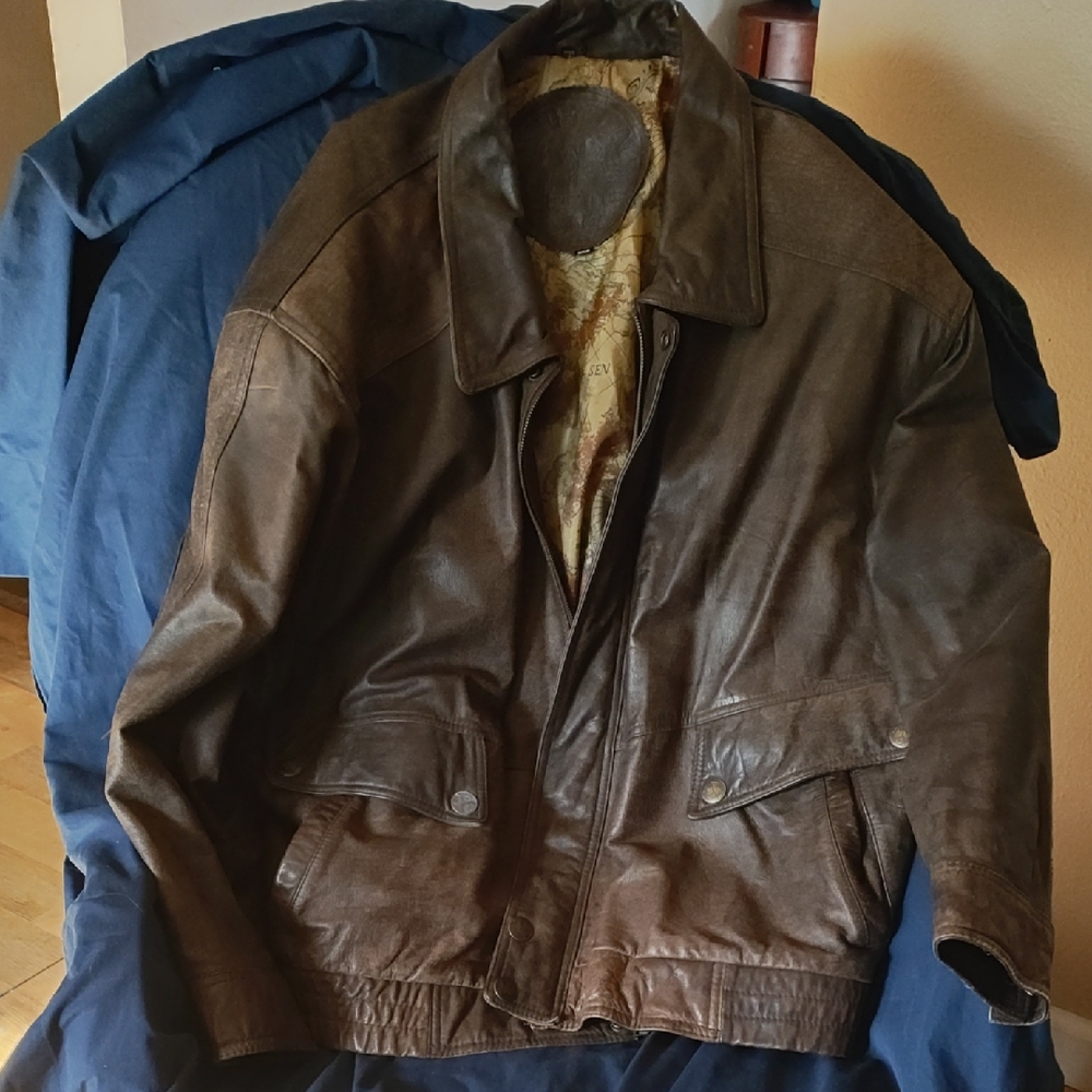 Men's Brown Leather Jacket